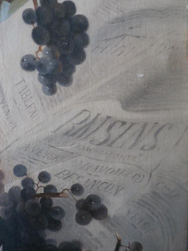 Panier de raisins de Franche-Comté / Nestor Bavoux (signature)