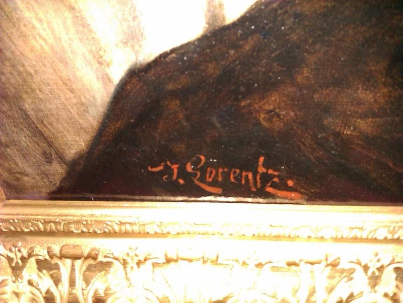 Femme devetue / J. Lorentz (signature)