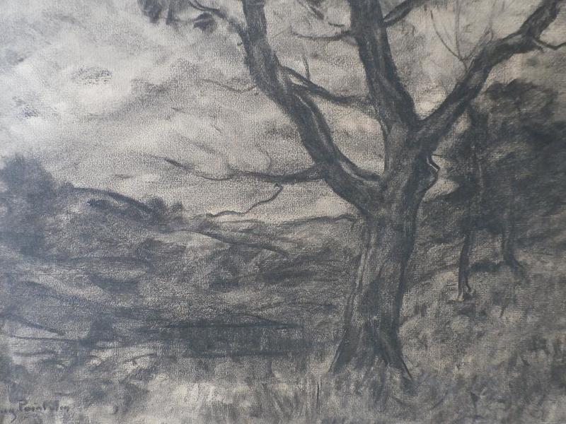 Paysage jurassien aux arbres / Auguste Pointelin (détail)