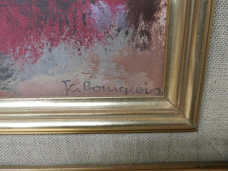 Neige rougeoyante / Jean Claude Bourgeois (signature)