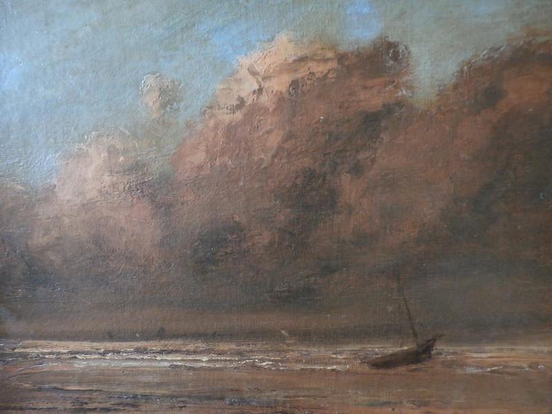 Bord de mer un jour d'orage / Gustage Courbet (détail 1)