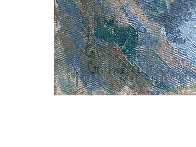 Paesaggio 1918 / Giovanni Giacometti (signature)