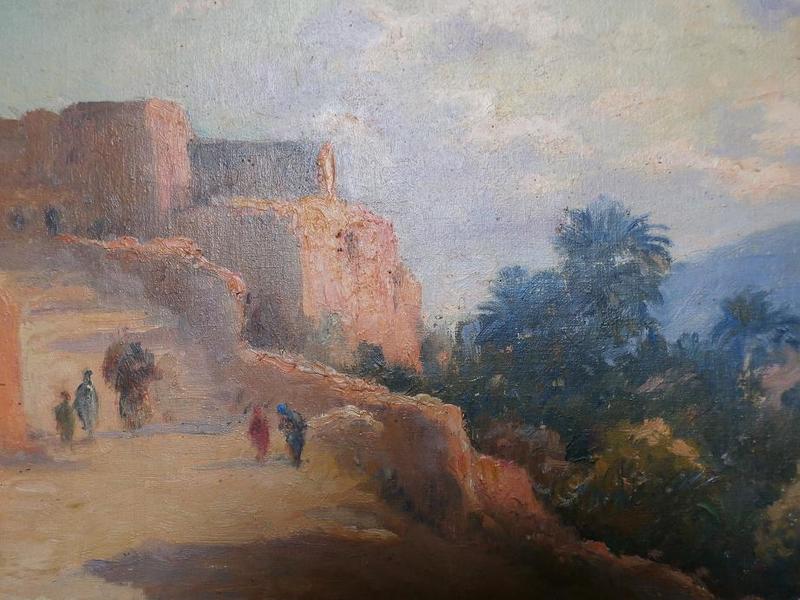 El Kantara Algérie / Eugène Delahogue (détail)